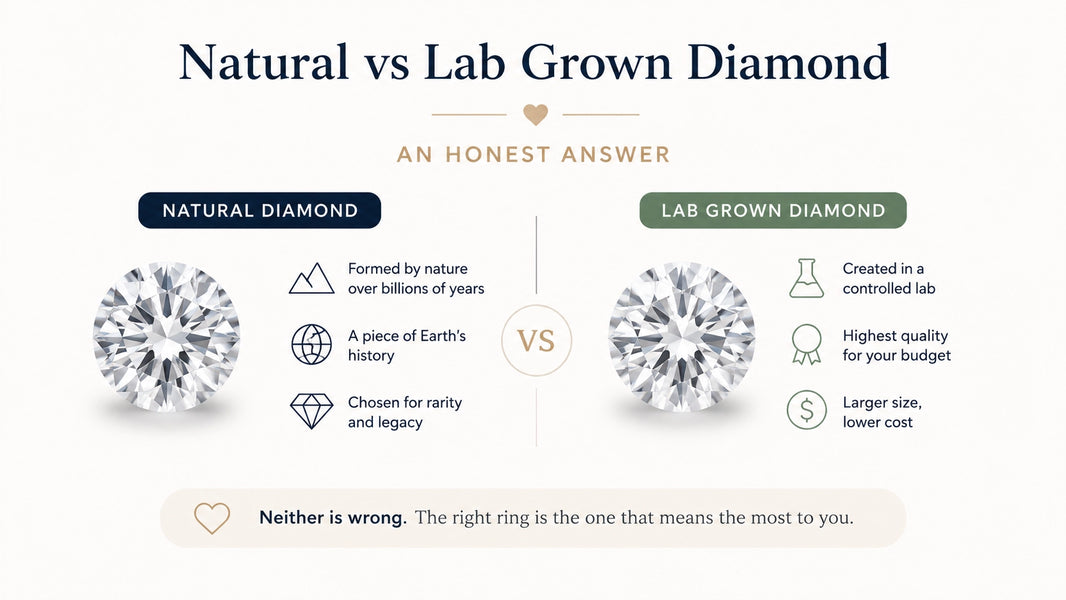 Natural vs Lab Grown Diamond - An Honest Answer
