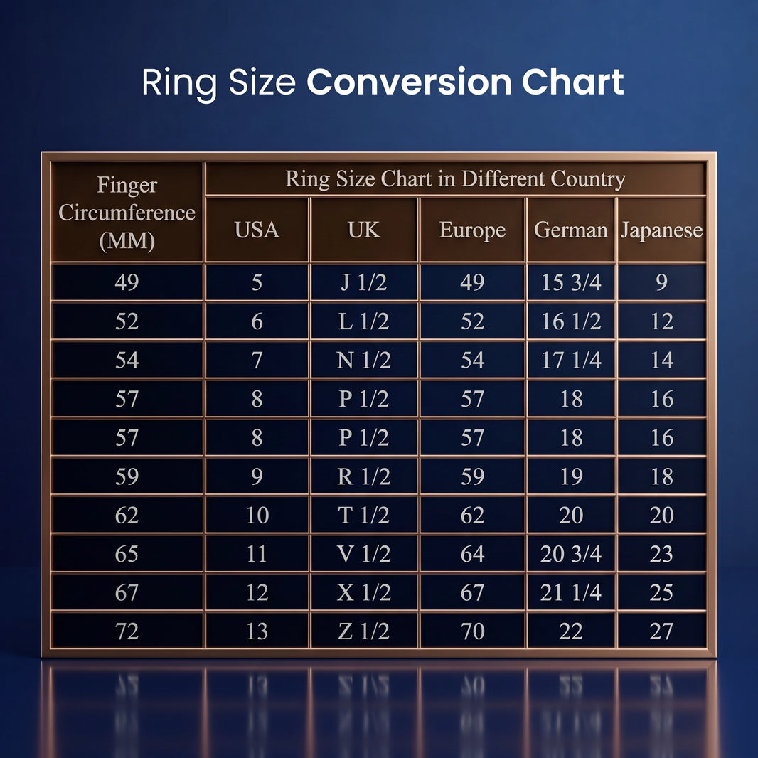 Ring Size Conversion Chart