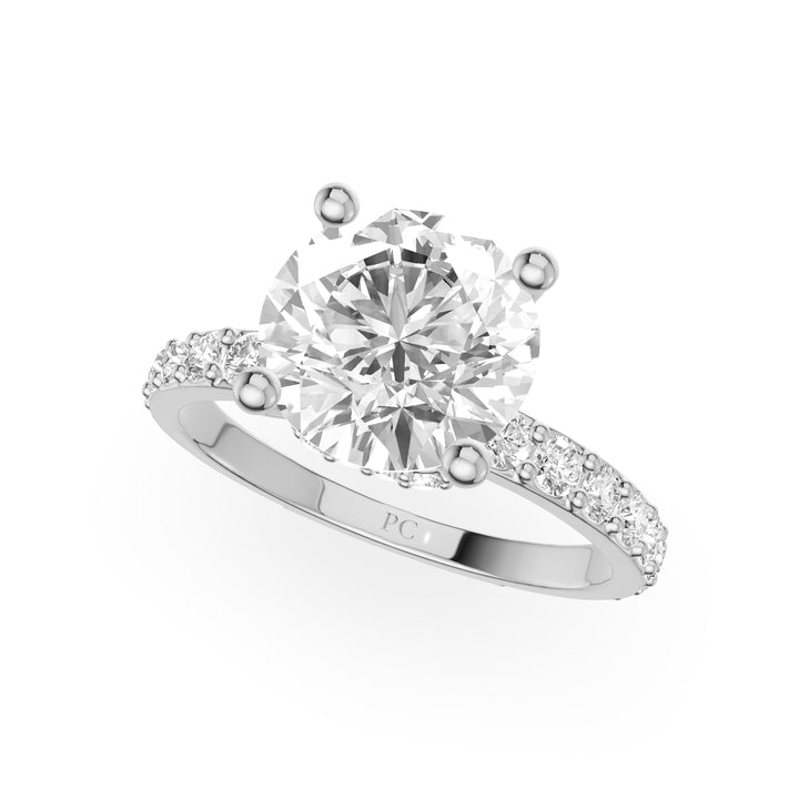 Lucy Hidden Halo Engagement Ring