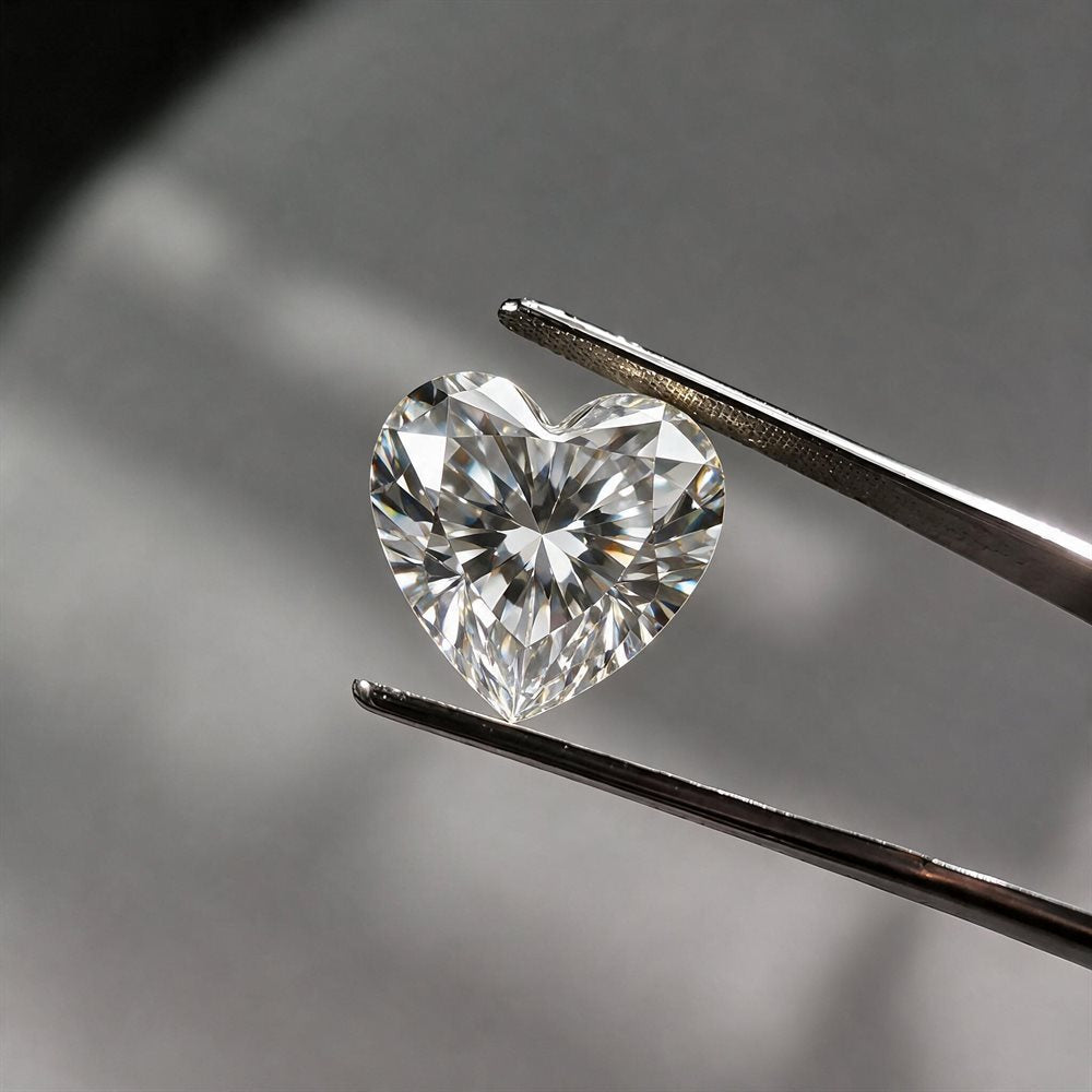 1.5CT Heart Cut Moissanite D-F | VVS | NA Certified