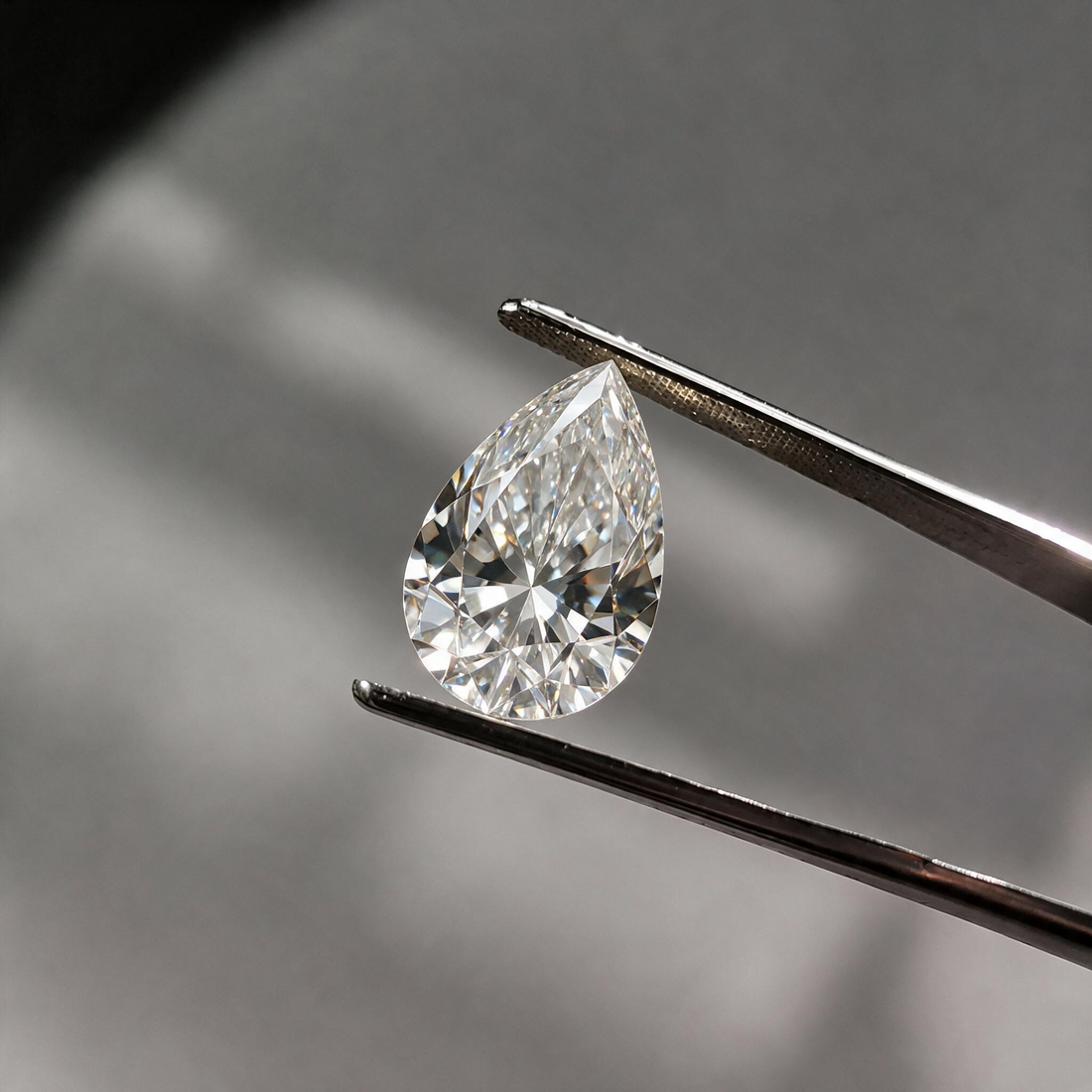 1.5CT Pear Cut Moissanite D-F | VVS | NA Certified