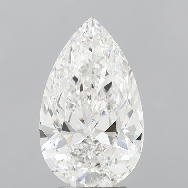 4.54 ct F Color VVS2 Clarity Pear Shape Lab Grown Diamond