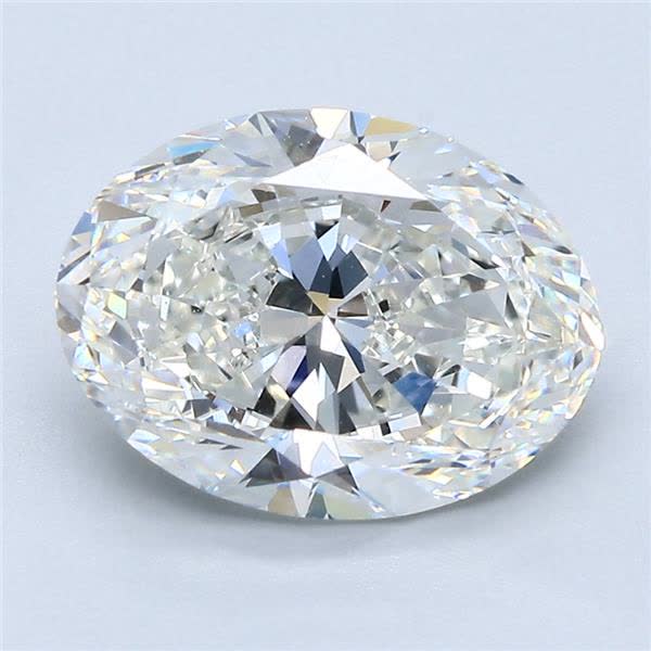 3.5CT Oval Cut Natural Diamond H | VVS2 | GIA Certified