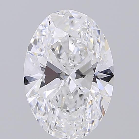 1.52CT Oval Cut Lab Grown Diamond D | SI1 | IGI Certified