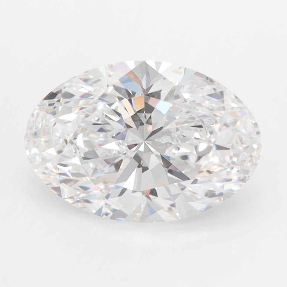 2.38CT Oval Cut Lab Grown Diamond D | VVS1 | IGI Certified