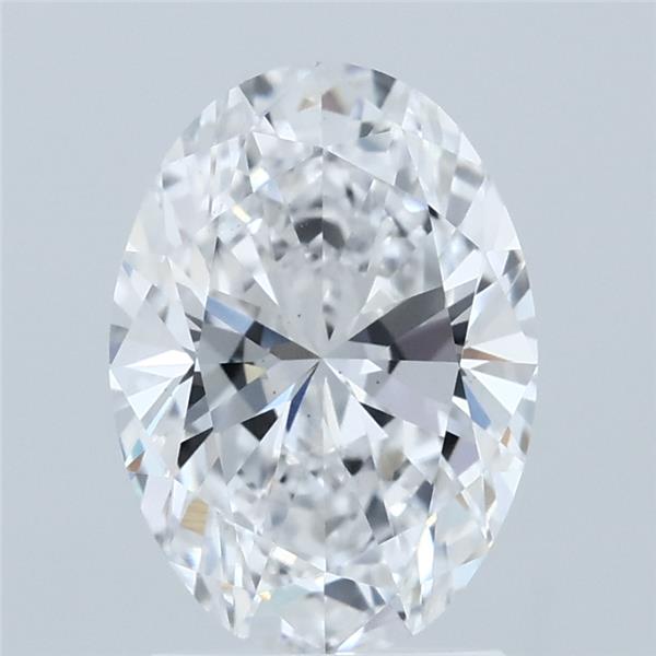 2CT Oval Cut Lab Grown Diamond D | VS2 | IGI Certified