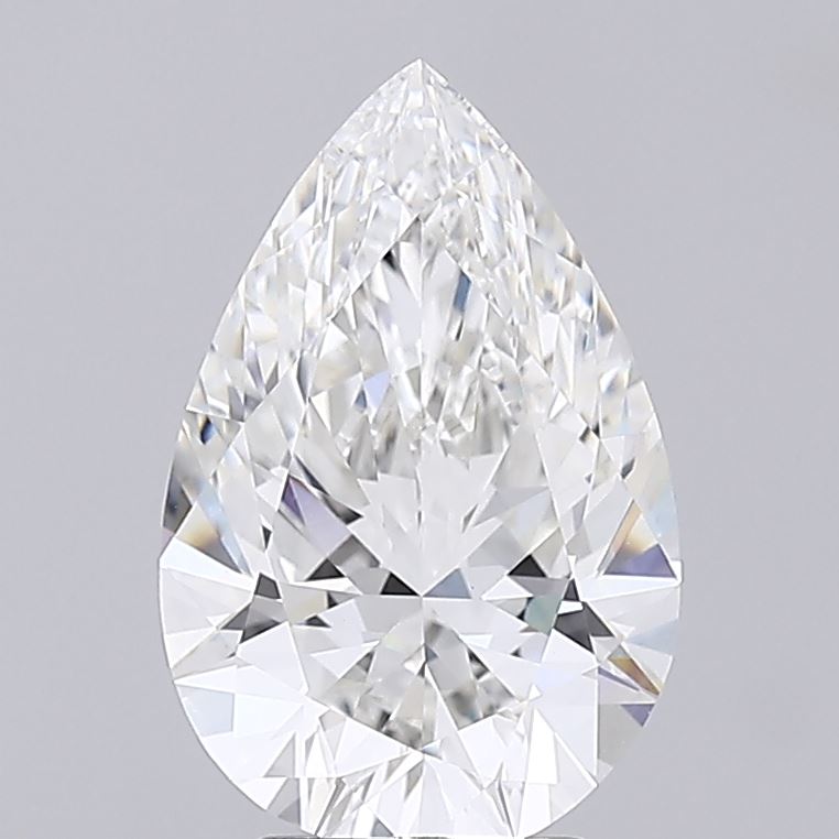 4.08CT Pear Cut Lab Grown Diamond F | VVS2 | IGI Certified