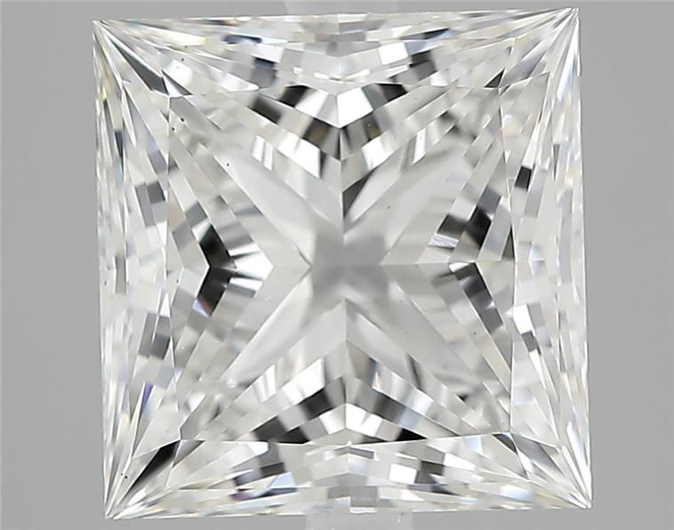 3.7CT Princess Cut Lab Grown Diamond G | VS1 | IGI Certified