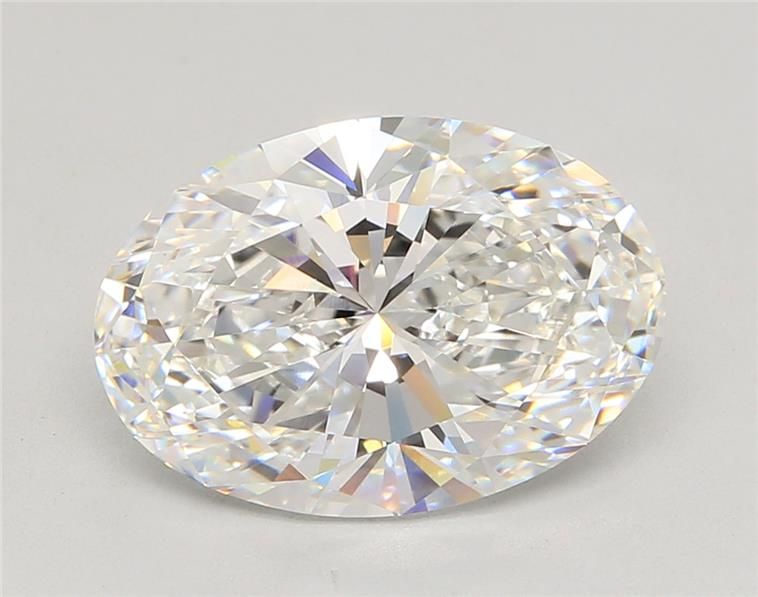 5.51CT Oval Cut Lab Grown Diamond F | VVS2 | IGI Certified