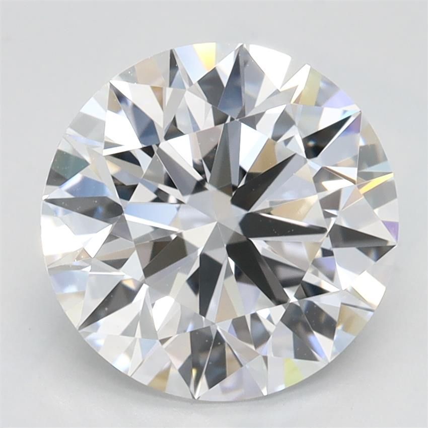 2.54CT Round Cut Lab Grown Diamond D | IF | IGI Certified