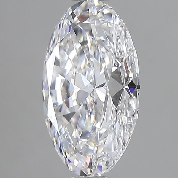 2.45CT Oval Cut Lab Grown Diamond D | VVS1