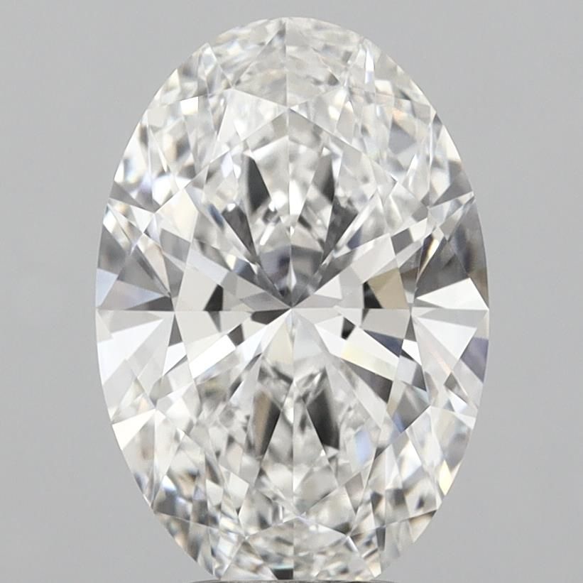 3.59CT Oval Cut Lab Grown Diamond F | VVS2
