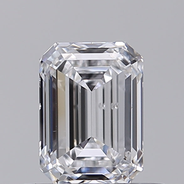 0.7CT Emerald Cut Lab Grown Diamond D | SI1 | IGI Certified