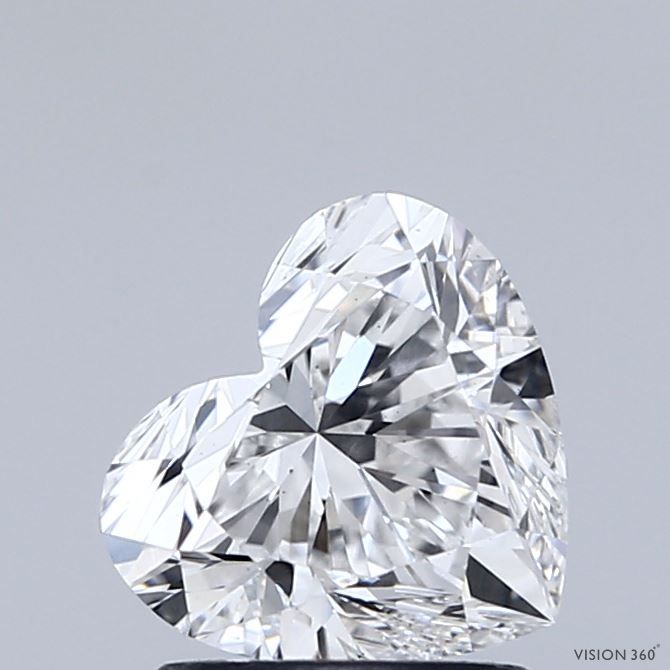 1.51CT Heart Cut Lab Grown Diamond E | VS1