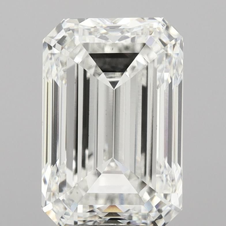 3.76CT Emerald Cut Lab Grown Diamond F | VS1 | IGI Certified
