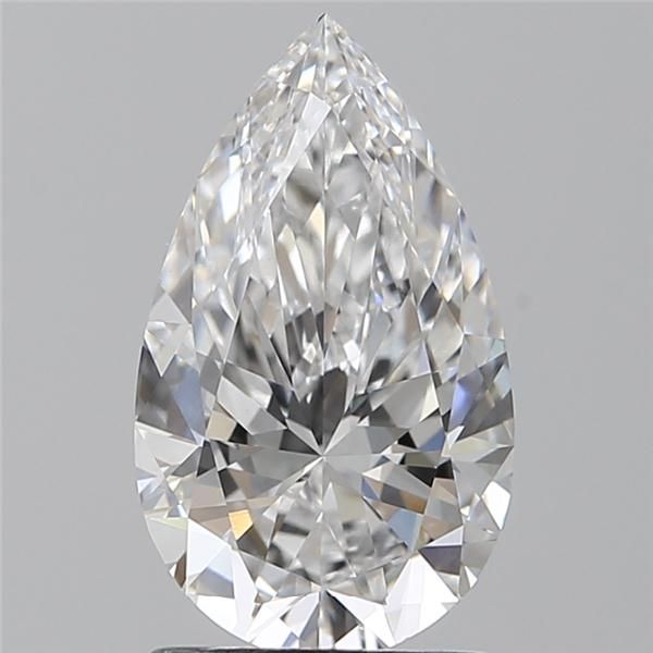 1.41CT Pear Cut Lab Grown Diamond D | VVS2