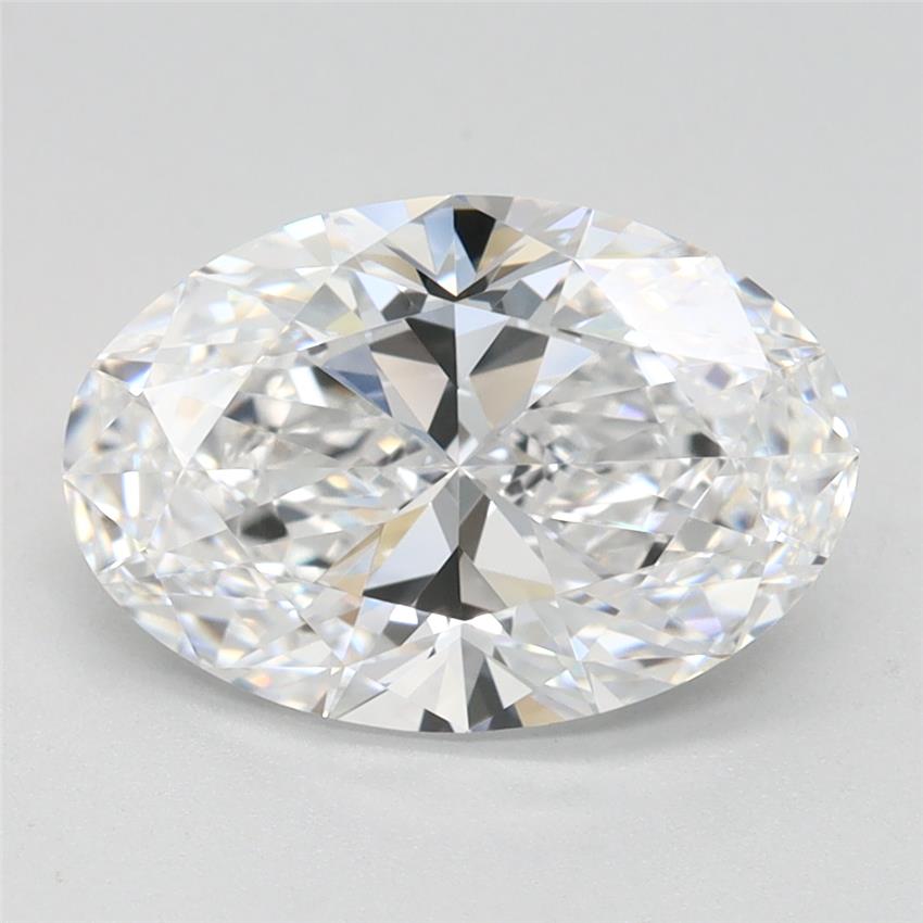 2.33CT Oval Cut Lab Grown Diamond D | FL | IGI Certified