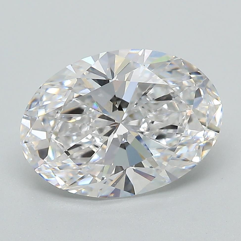 3.05CT Oval Cut Lab Grown Diamond D | VVS2 | GIA Certified