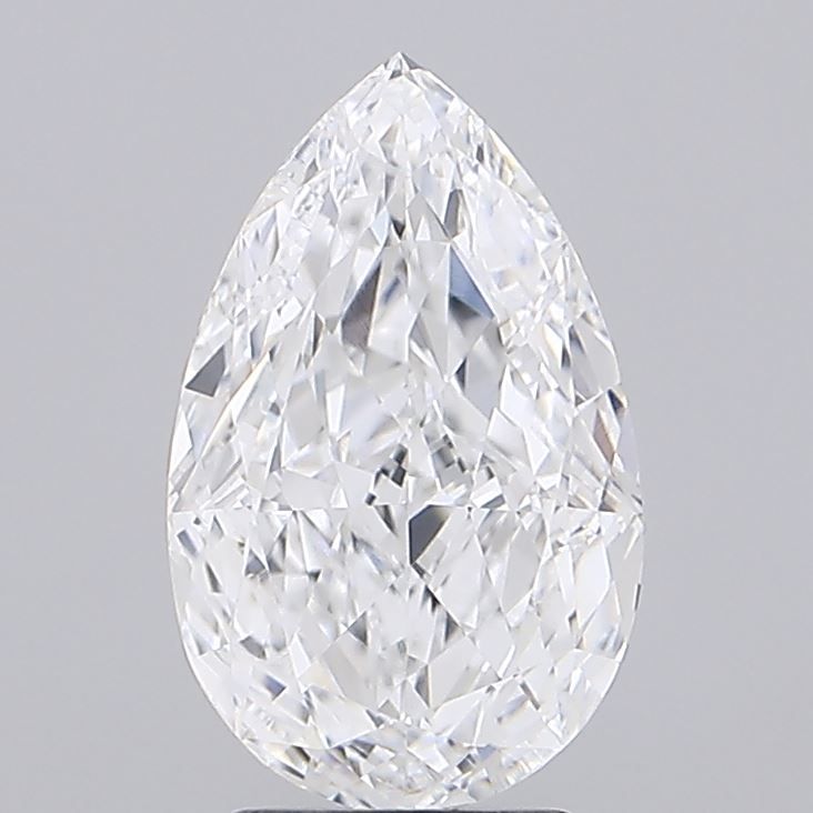 3.52CT Pear Cut Lab Grown Diamond D | VVS2 | IGI Certified