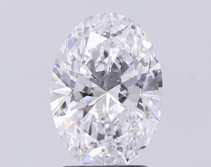 2.1CT Oval Cut Lab Grown Diamond D | VVS1