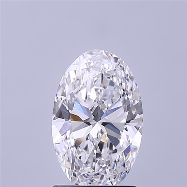 1.54CT Oval Cut Lab Grown Diamond D | VVS2 | IGI Certified