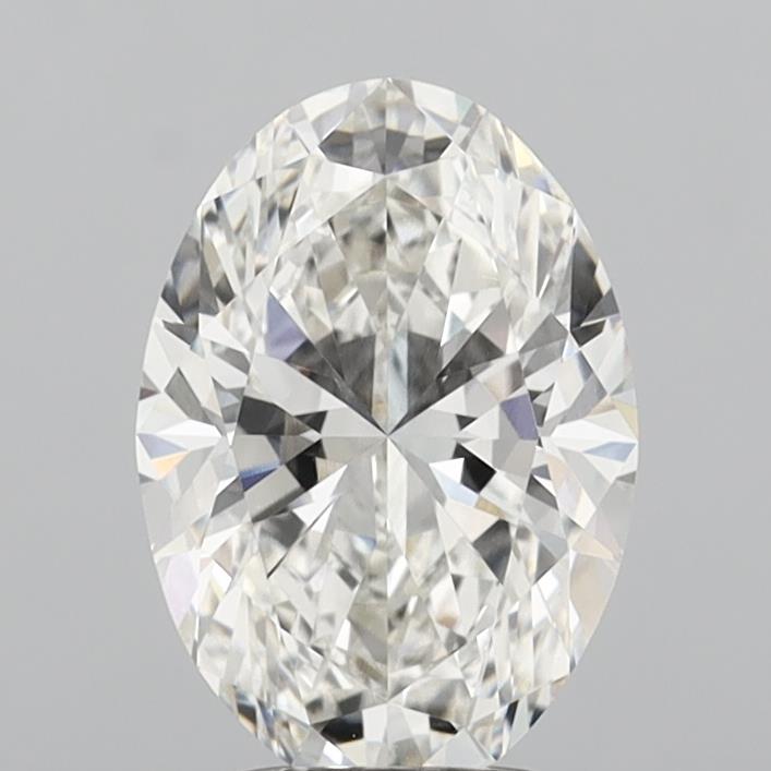 3.08CT Oval Cut Lab Grown Diamond G | VVS2 | IGI Certified