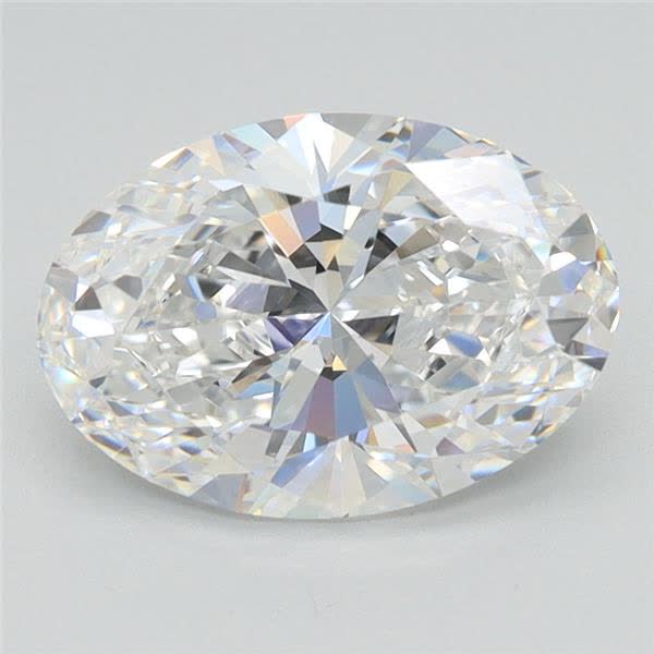 1.86CT Oval Cut Lab Grown Diamond D | VVS1 | IGI Certified