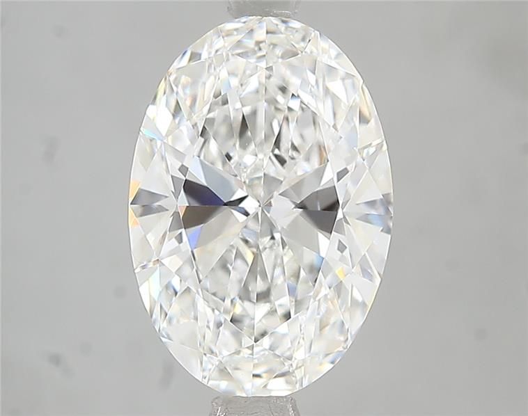 3.05CT Oval Cut Lab Grown Diamond F | VVS1 | IGI Certified