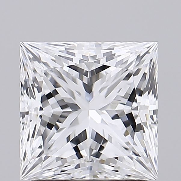 2CT Princess Cut Lab Grown Diamond D | VVS1 | IGI Certified