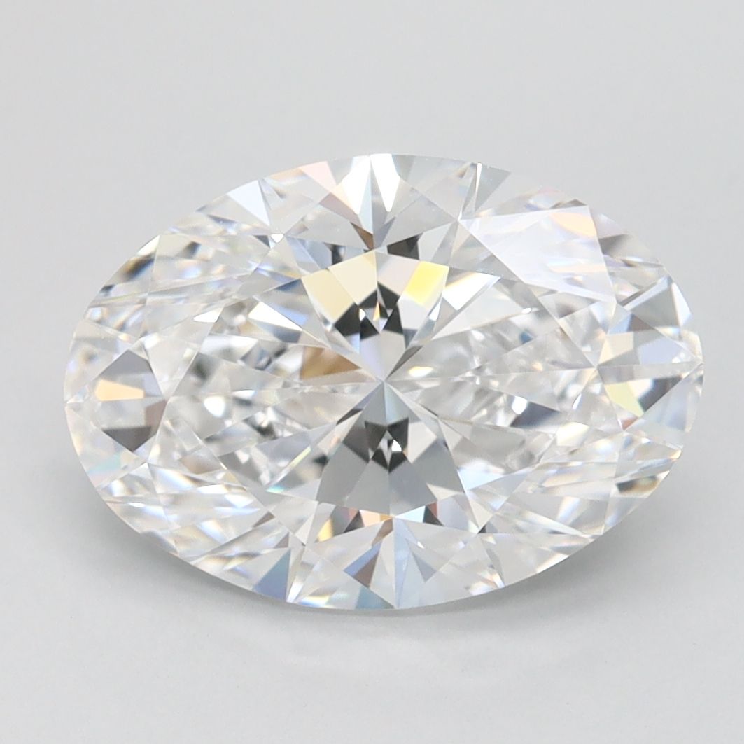 2.56CT Oval Cut Lab Grown Diamond D | FL | IGI Certified