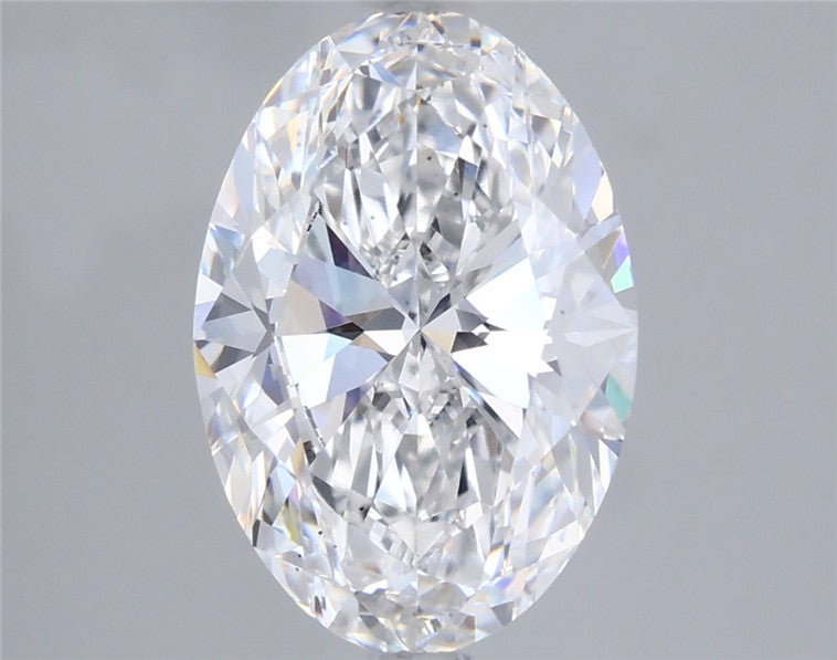 3CT Oval Cut Lab Grown Diamond D | VS2 | IGI Certified