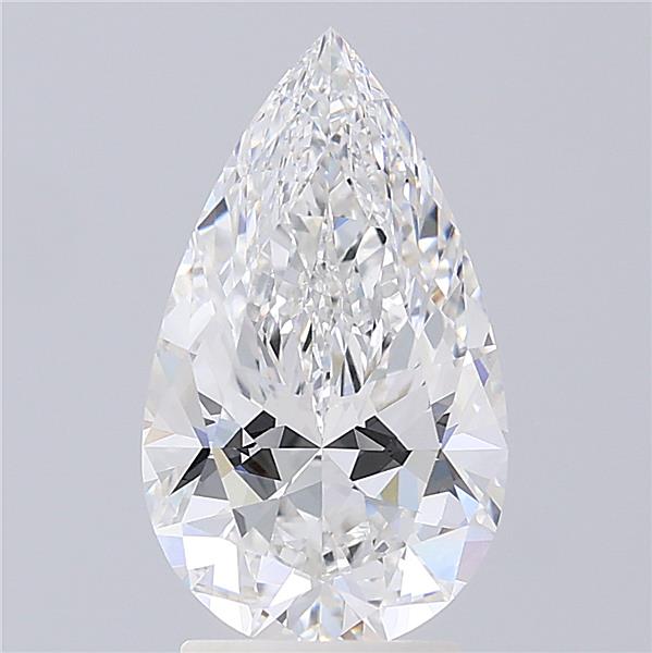 2.95CT Pear Cut Lab Grown Diamond E | VVS2 | IGI Certified
