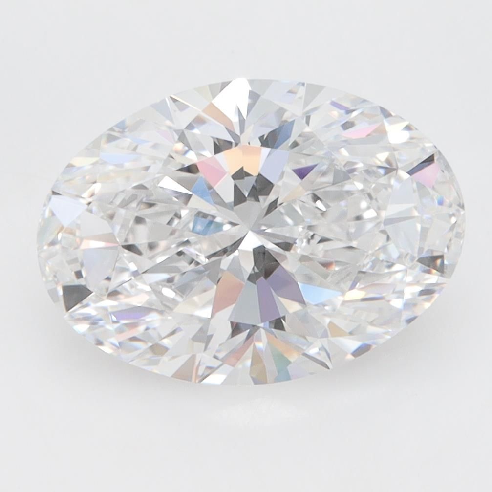 3.42CT Oval Cut Lab Grown Diamond D | VVS1