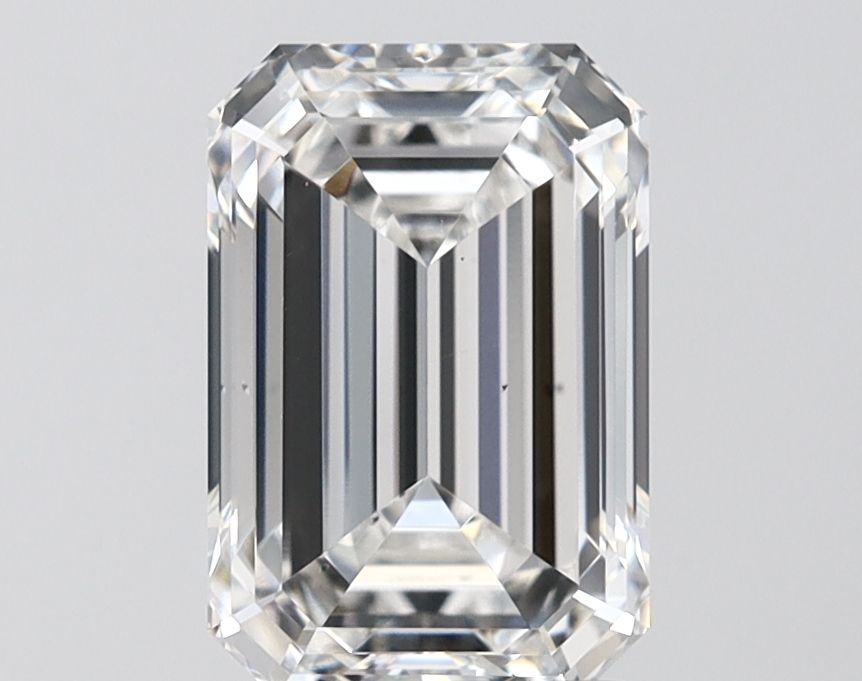 2.55CT Emerald Cut Lab Grown Diamond F | VS2 | IGI Certified