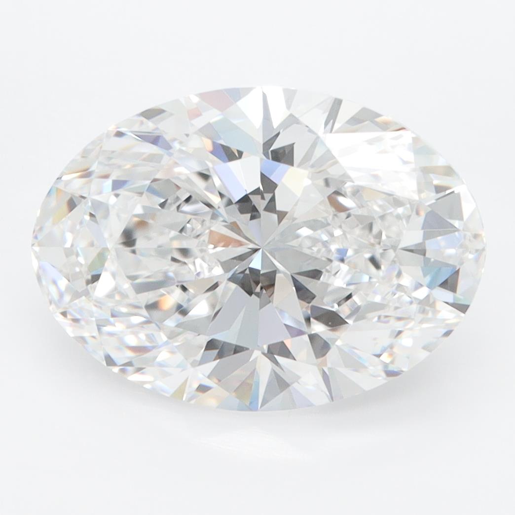 4.26CT Oval Cut Lab Grown Diamond D | FL | GIA Certified