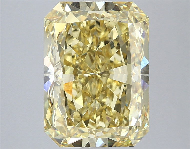 5.08CT Radiant Cut Coloured Lab Grown Diamond YELLOW | VVS2 | IGI Certified
