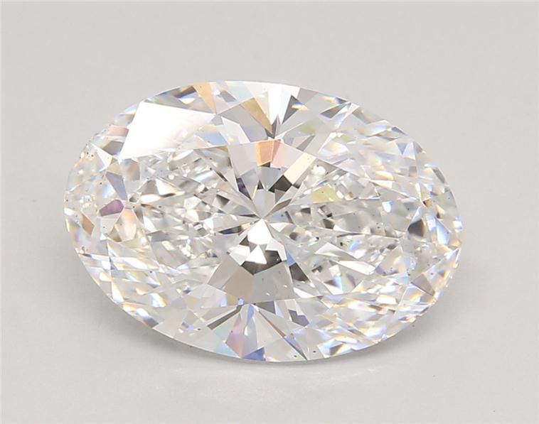 4.1CT Oval Cut Lab Grown Diamond D | SI1