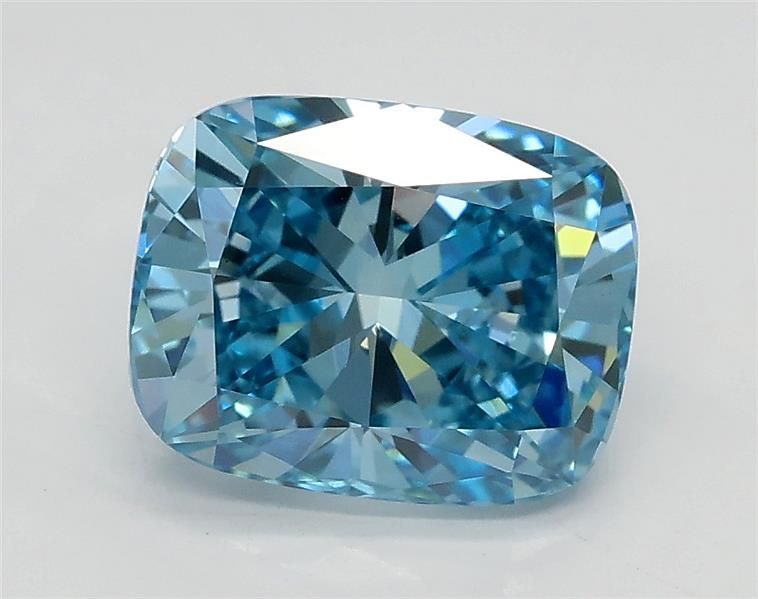 1.81CT Cushion Cut Coloured Lab Grown Diamond BLUE | VS1 | IGI Certified