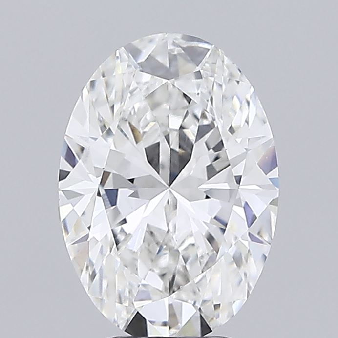 2.51CT Oval Cut Lab Grown Diamond F | VVS2 | IGI Certified