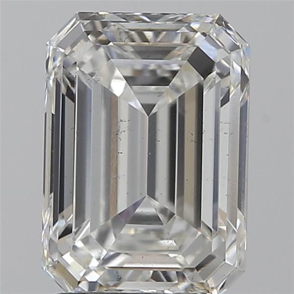 2.04CT Emerald Cut Lab Grown Diamond F | SI1 | IGI Certified