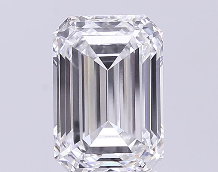 3.09CT Emerald Cut Lab Grown Diamond E | VVS1 | IGI Certified