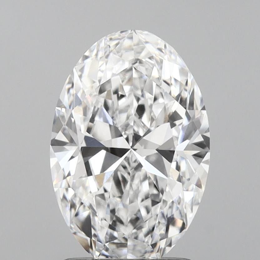 2.02CT Oval Cut Lab Grown Diamond D | VVS2