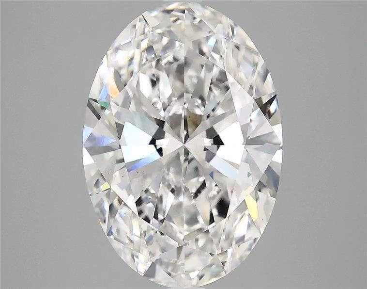 3.94CT Oval Cut Lab Grown Diamond F | VS2 | IGI Certified