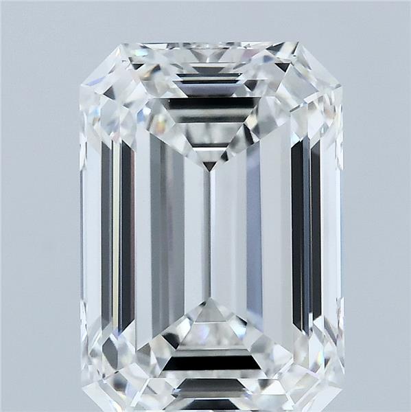 4.6CT Emerald Cut Lab Grown Diamond F | VVS2 | IGI Certified