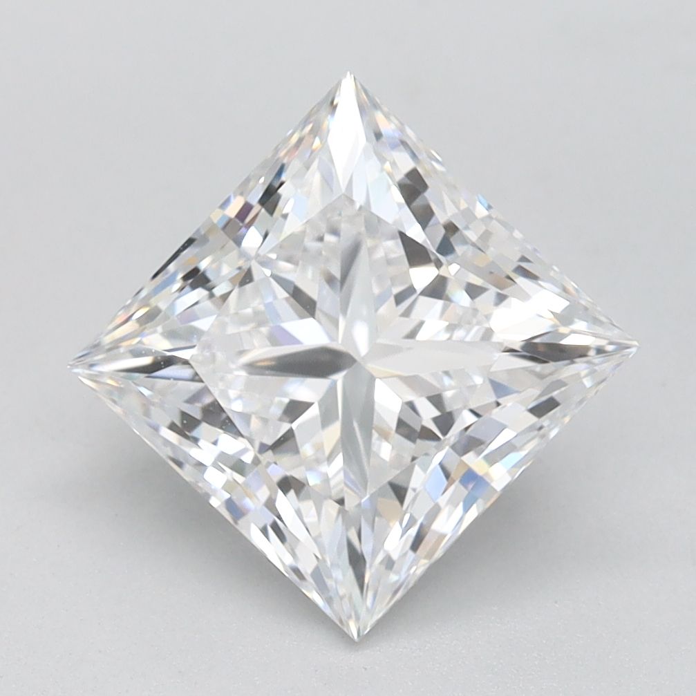 2.11CT Princess Cut Lab Grown Diamond D | VVS1 | IGI Certified