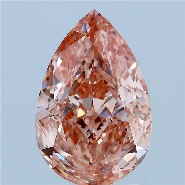 3.12CT Pear Cut Coloured Lab Grown Diamond PINK | VS1 | IGI Certified