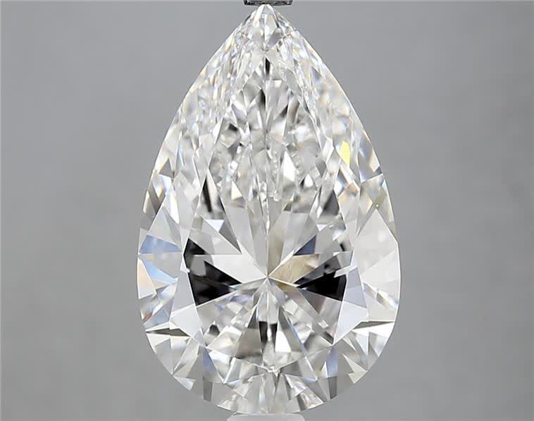 5.5CT Pear Cut Lab Grown Diamond E | VVS2 | IGI Certified