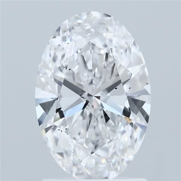 1.59CT Oval Cut Lab Grown Diamond D | SI1 | IGI Certified