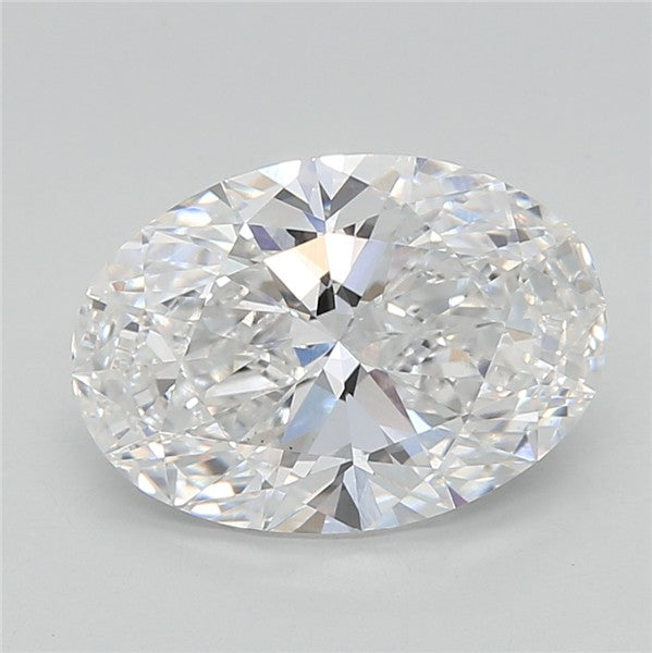 3.02CT Oval Cut Lab Grown Diamond D | VVS2 | IGI Certified