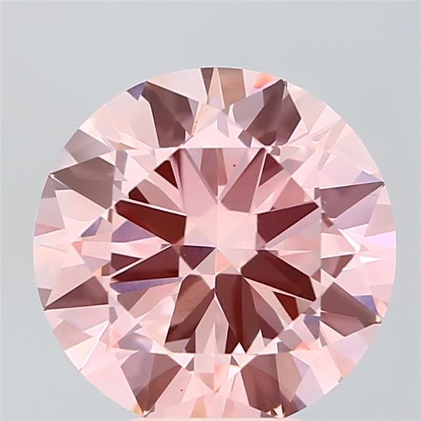 5CT Round Cut Coloured Lab Grown Diamond PINK | VS1 | IGI Certified